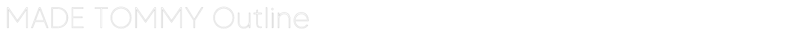 MADE Tommy font preview